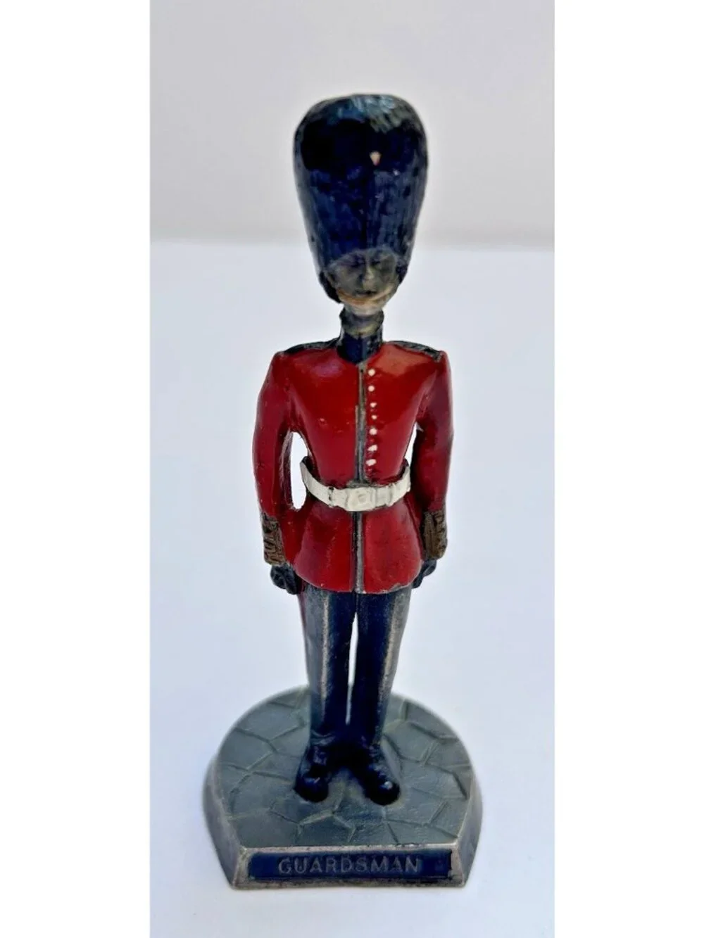 Vintage WAPW Gt Britain Pewter Figurine British Guardsman Collectible Military